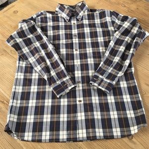 Maker & Company plaid button front shirt large